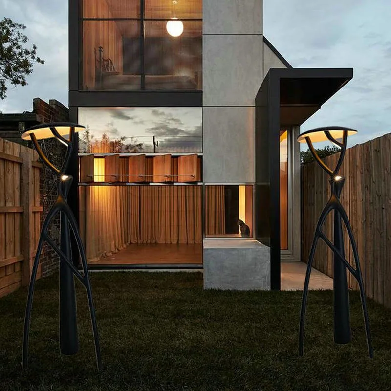 Fiberglass Outdoor Landscape Pillar Lamp — Nordic Garden Series — view 6
