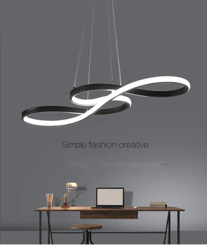 Modern LED Chandelier — Dining Room, Bar Counter & Reception — view 6
