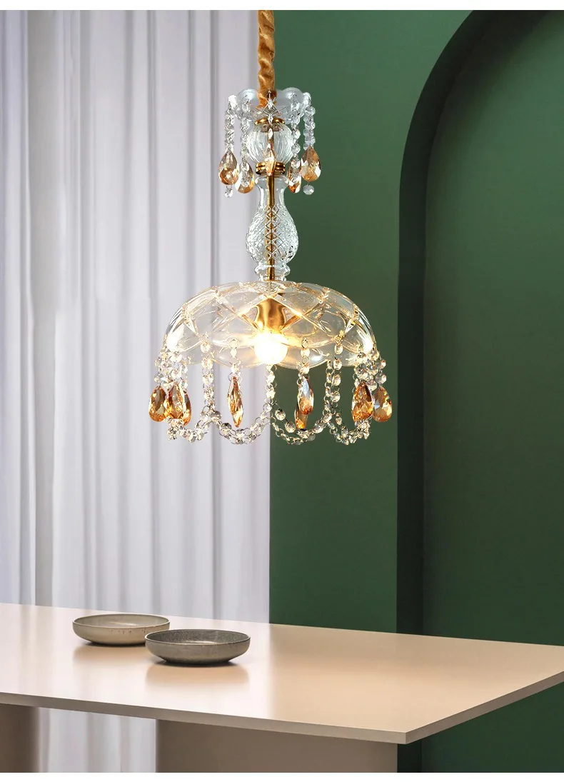 Nordic Crystal Chandelier — Bedroom, Bedside & Dining Room — view 9