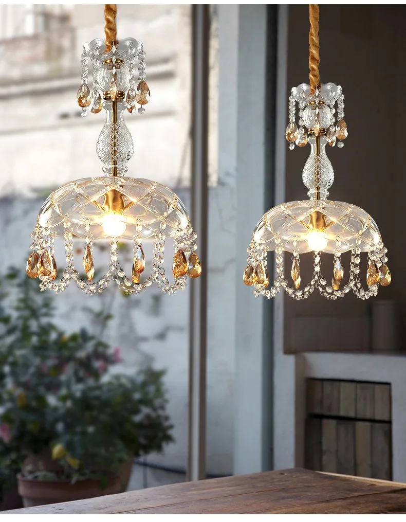 Nordic Crystal Chandelier — Bedroom, Bedside & Dining Room — view 10