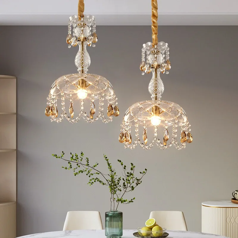 Nordic Crystal Chandelier — Bedroom, Bedside & Dining Room — view 1
