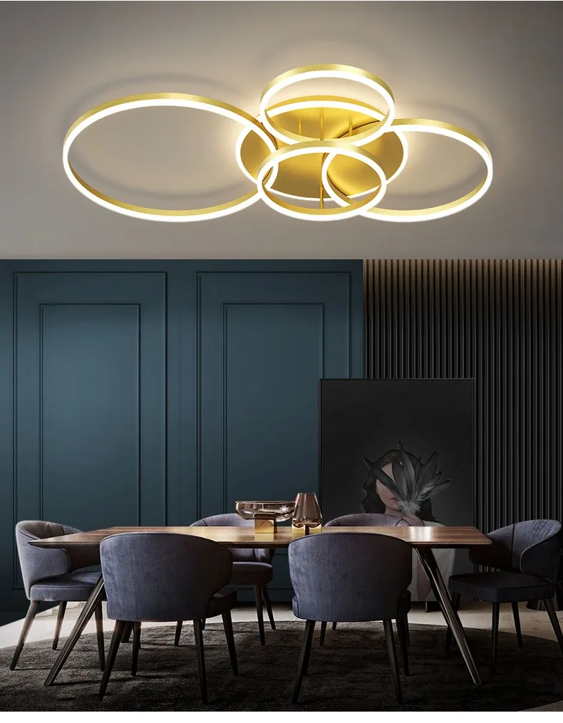 Minimalist LED Ceiling Light — Living Room, Bedroom & Dining Room — view 13
