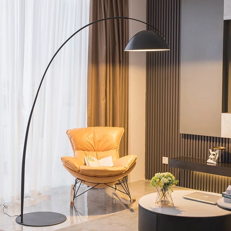 Modern Minimalist Floor Lamp — Living Room & Sofa — view 1