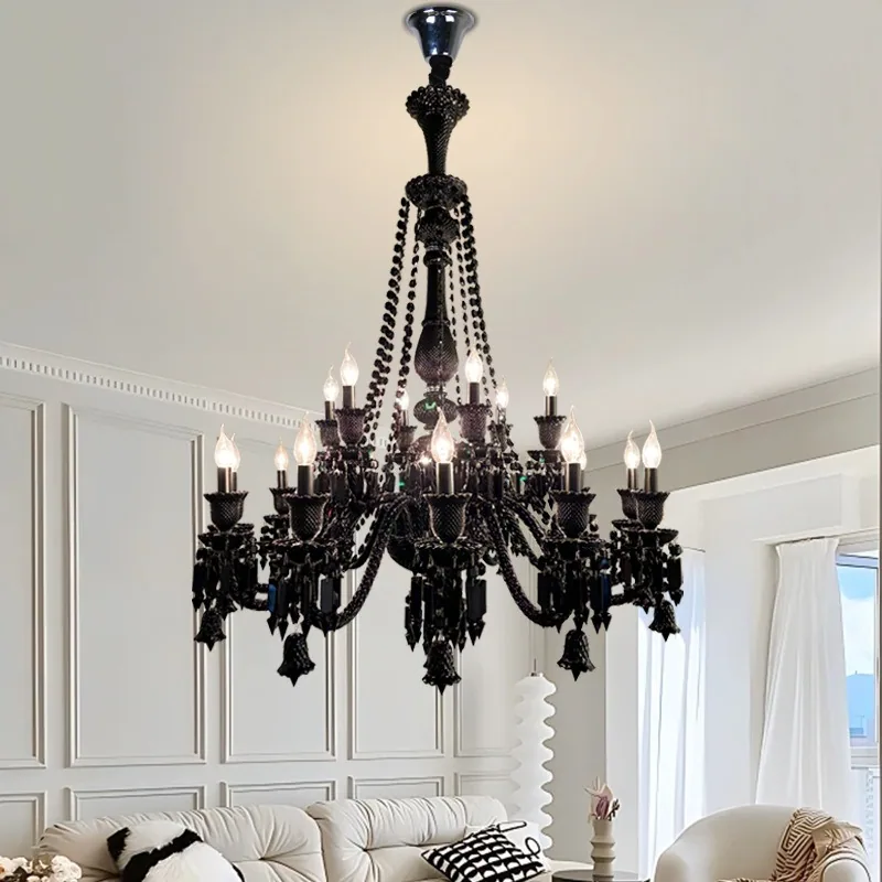 European Crystal Chandelier — Villa, Living Room & Bedroom — view 2