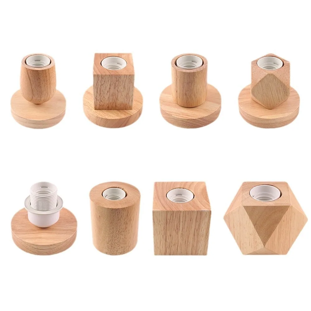 LED Solid Wood Table Lamp — view 5