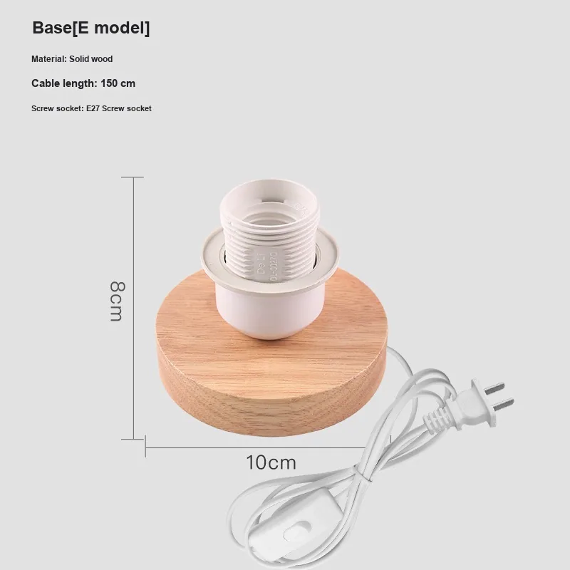 LED Solid Wood Table Lamp — view 10