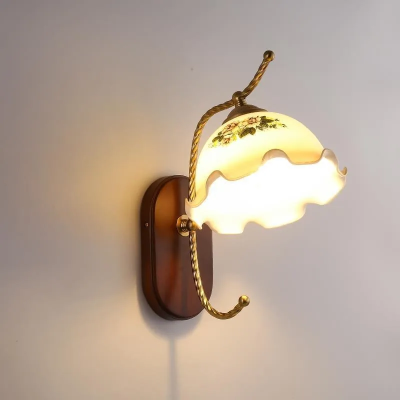 Minimalist Solid Wood Wall Lamp — Living Room, Bedroom & Bedside — view 4