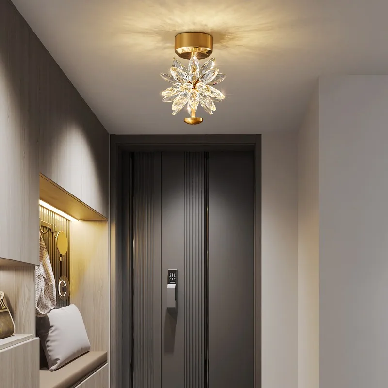 Light Luxury Crystal Wall Lamp — Living Room, Bedroom & Bedside (Model ZC-6586) — view 2