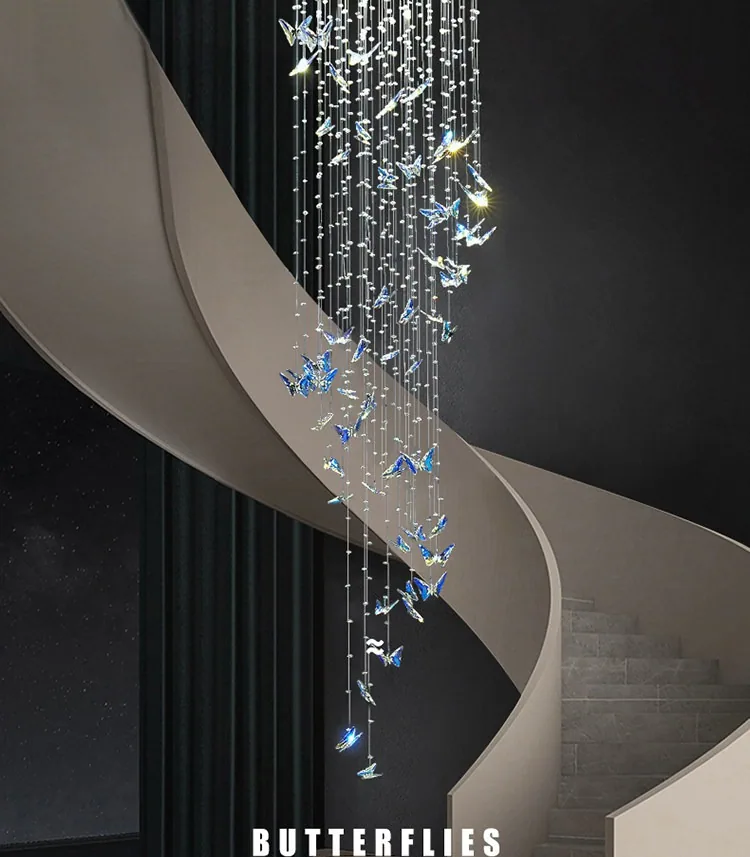 Modern Crystal Chandelier — Duplex, Stairwell & Villa — view 7