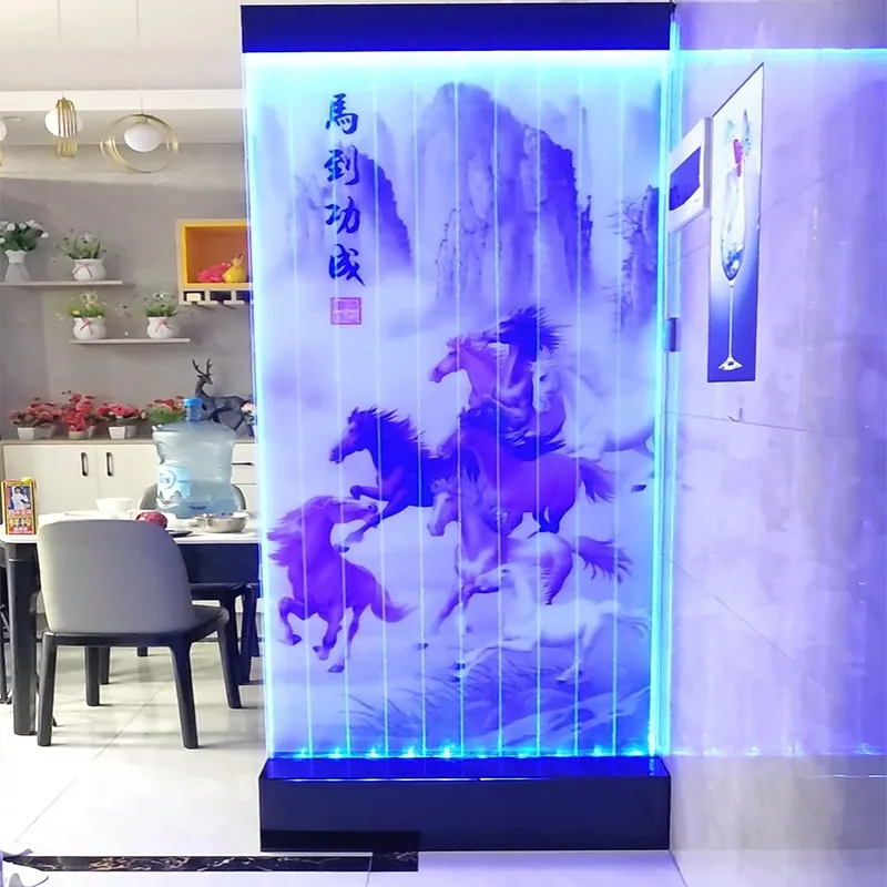 Acrylic Bubble Water Screen — UV-Printed Entrance Partition — view 7