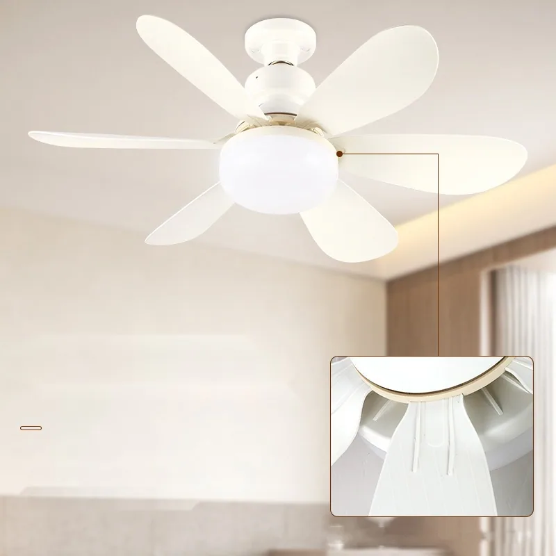Modern Minimalist Variable-Frequency Ceiling Fan Light — Bedroom & Dining Room — view 4