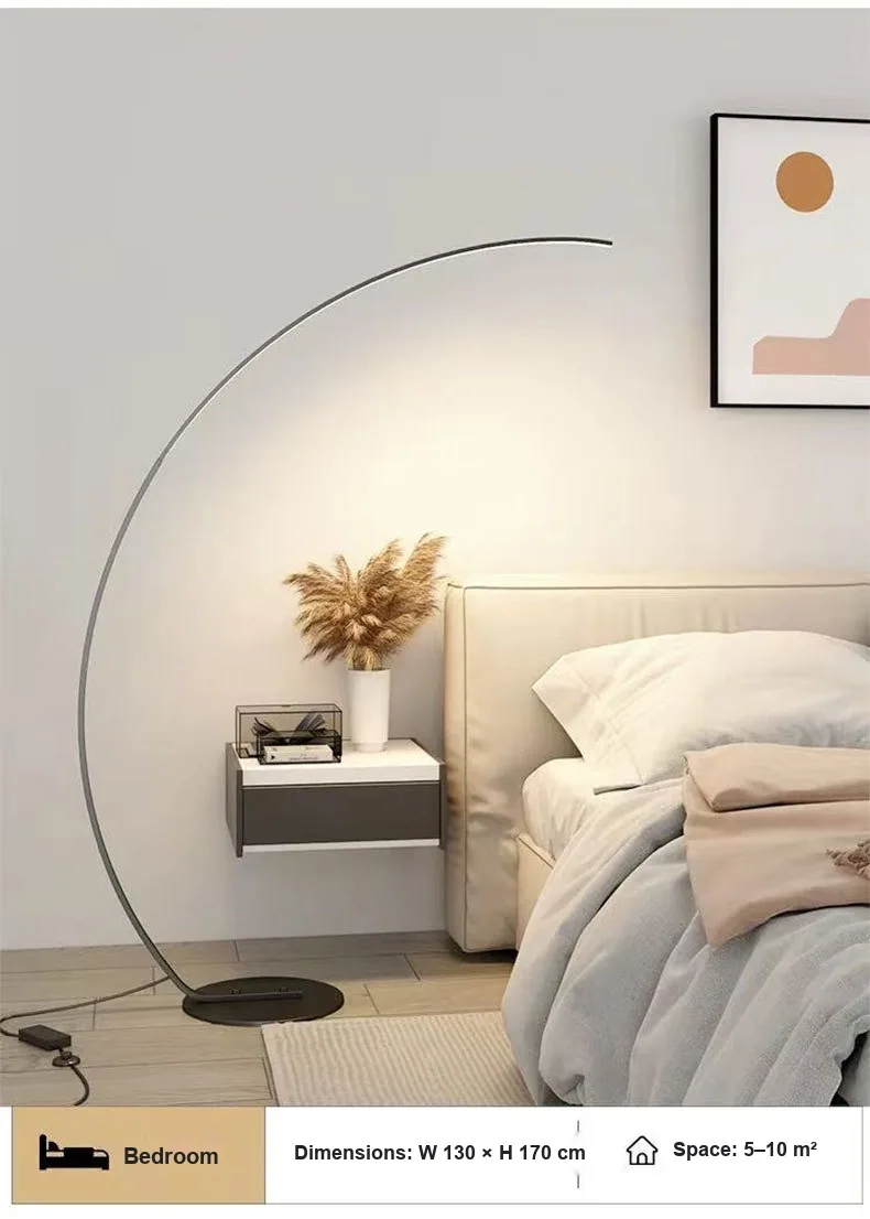 Modern Minimalist Floor Lamp — Living Room, Bedroom & Sofa — view 9