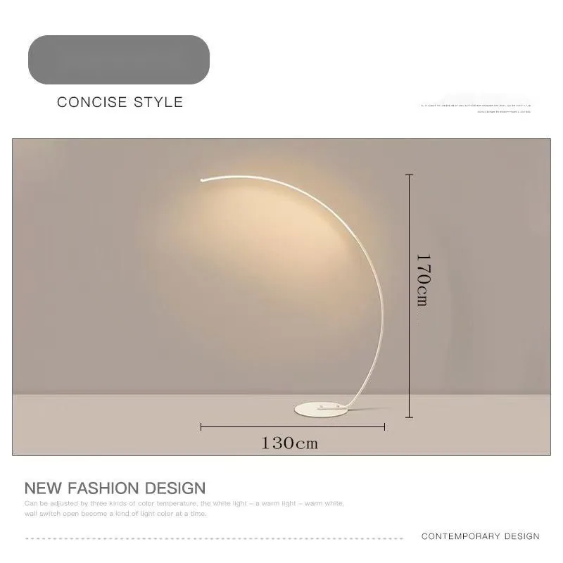 Modern Minimalist Floor Lamp — Living Room, Bedroom & Sofa — view 6