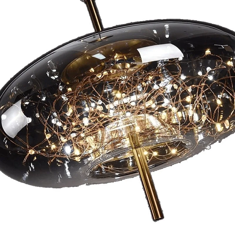Nordic Glass Chandelier — Hotel, Bedroom & Bedside — view 5