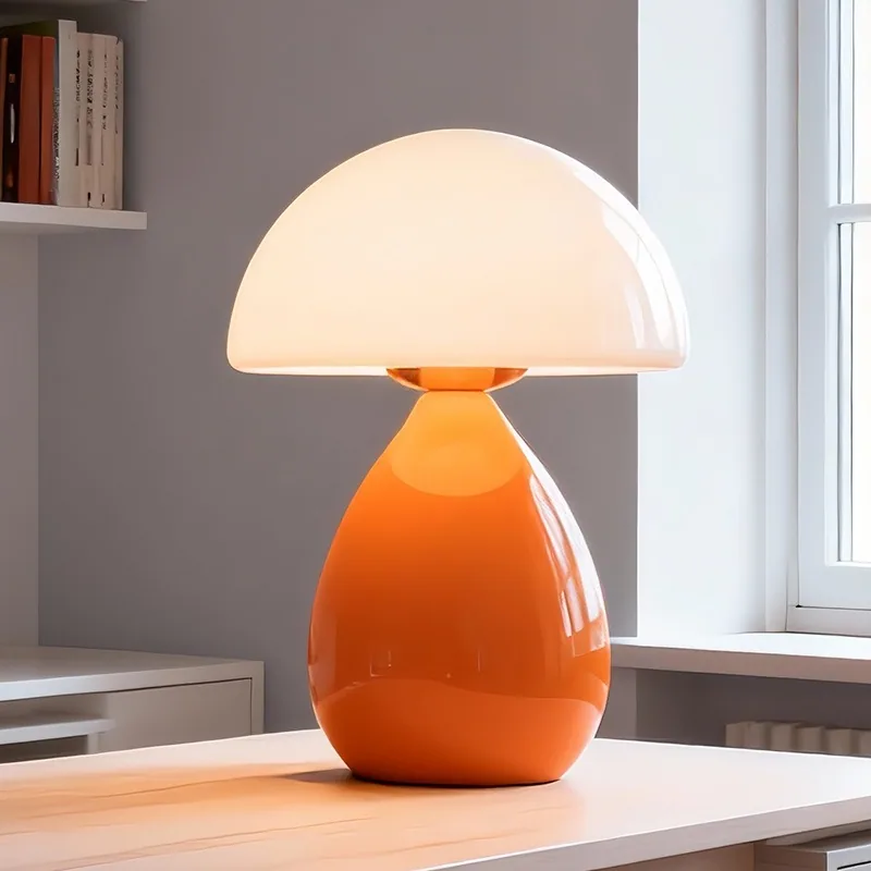 Nordic Ceramic Mushroom Table Lamp — Bedroom & Bedside — view 3