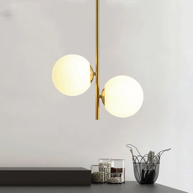 Nordic Glass Globe Floor Lamp — Living Room, Bedroom & Dining Room — view 3