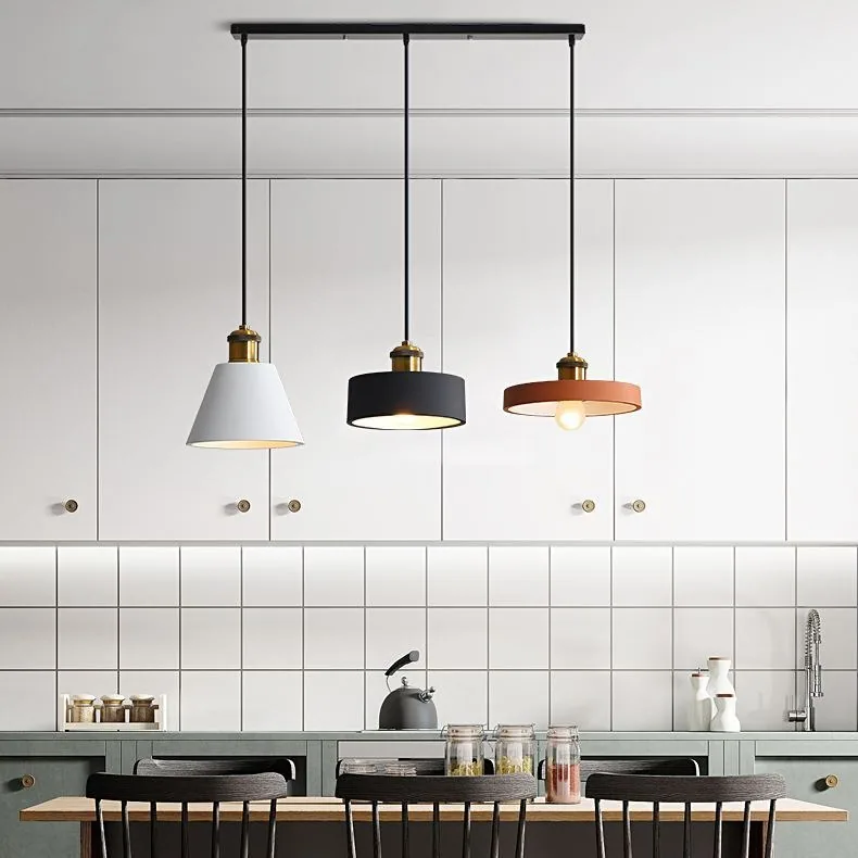 Minimalist Multi-Head Chandelier — Dining Room & Bar Counter — view 3