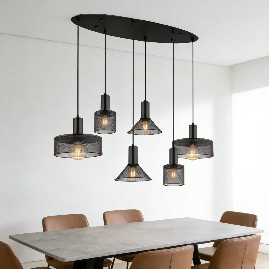 Modern Multi-Head Chandelier — Bedroom, Bedside & Dining Room — view 9