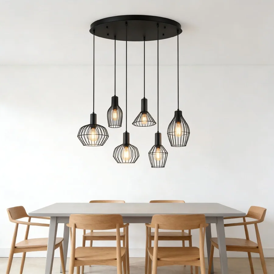 Modern Multi-Head Chandelier — Bedroom, Bedside & Dining Room — view 12