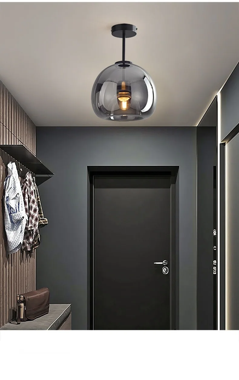 Light Luxury Solid Brass Ceiling Light — Bedroom, Walkway & Corridor — view 12