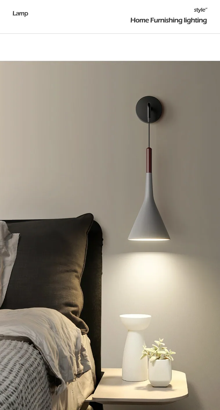 Modern Minimalist Wall Lamp — Living Room, Bedroom & Bedside — view 12