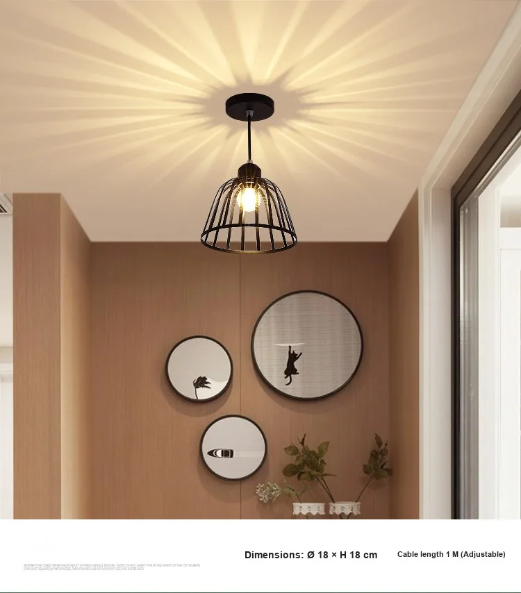Nordic LED Ironwork Ceiling Light — Walkway, Corridor & Entryway — view 15