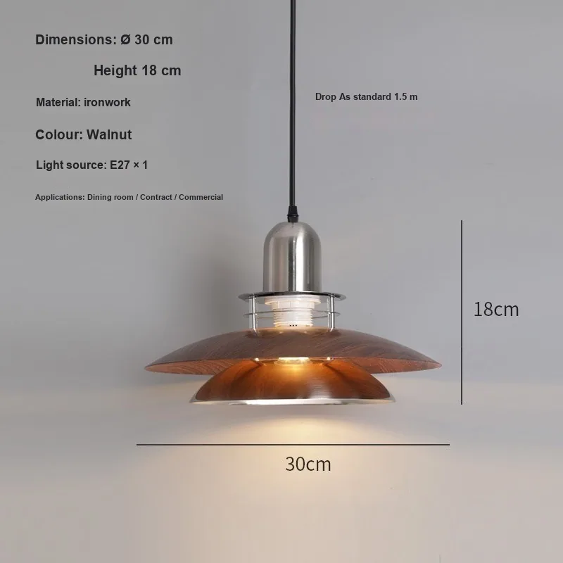 Chinese Walnut Cord-Hung Chandelier — Dining Room & Bar Counter — view 7