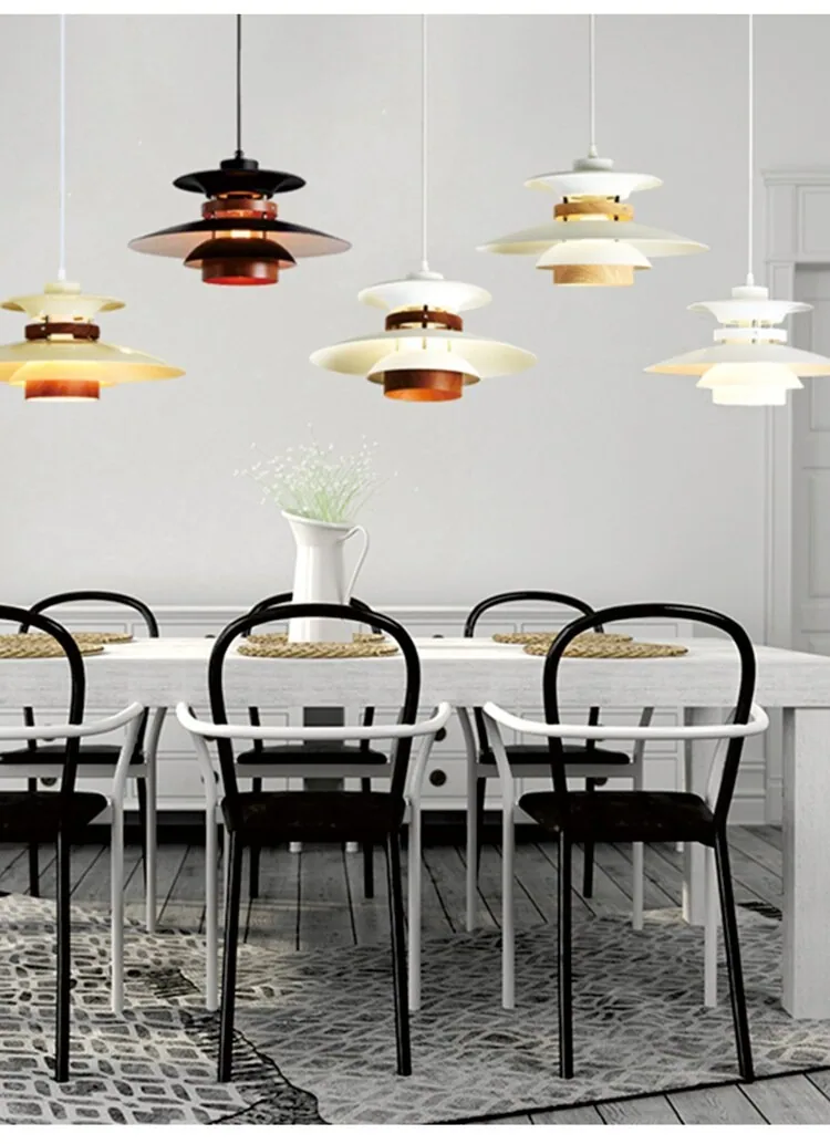 Minimalist Ironwork Chandelier — Dining Room & Bar Counter — view 16