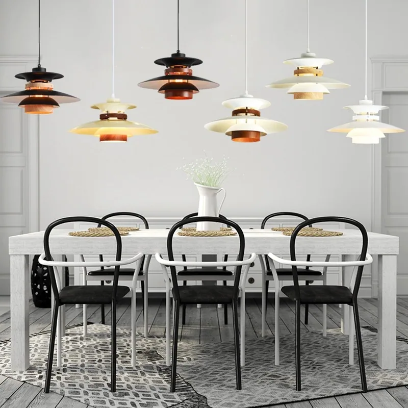 Minimalist Ironwork Chandelier — Dining Room & Bar Counter — view 2
