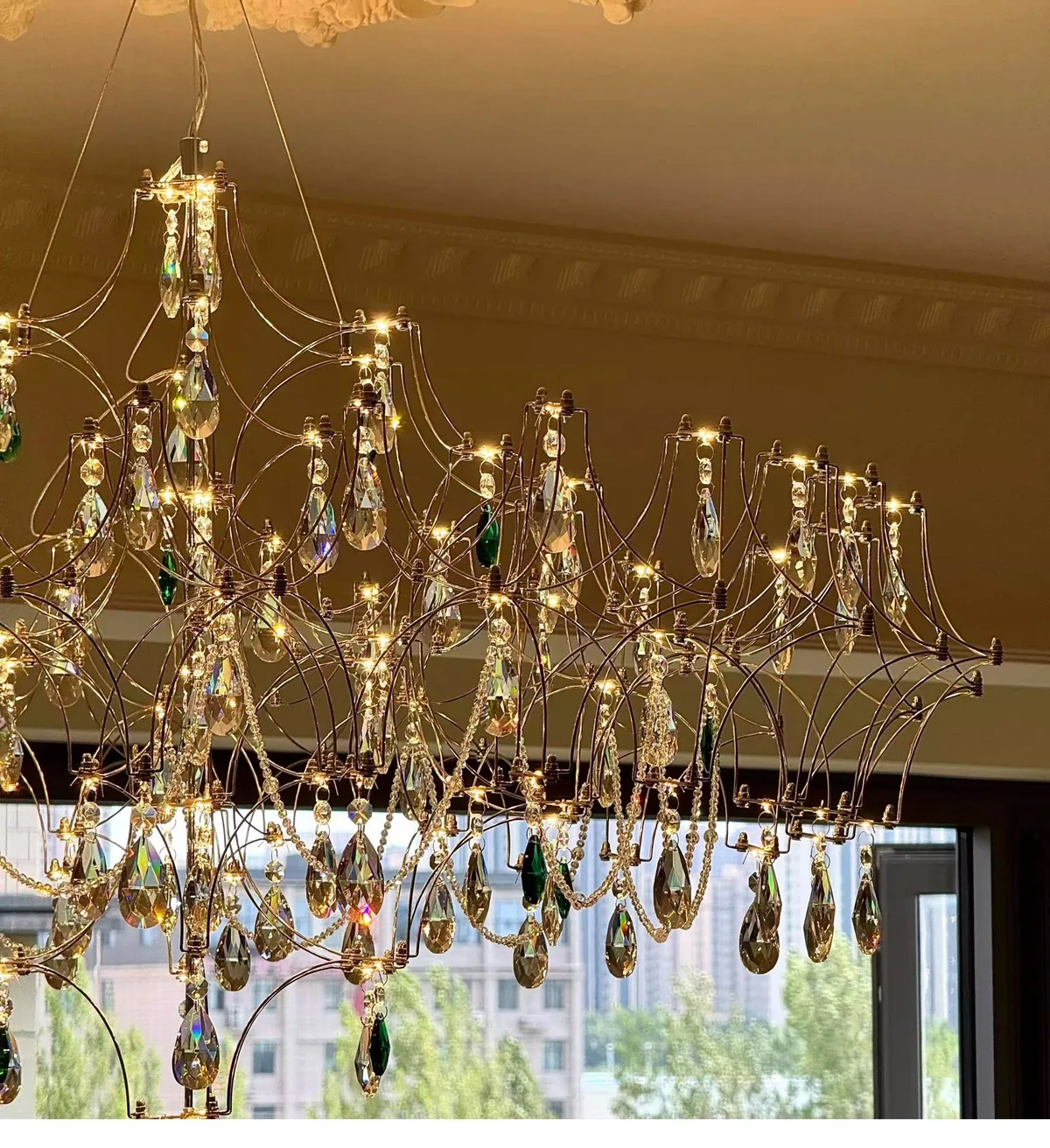 Light Luxury Crystal Chandelier — Living Room, Bedroom & Dining Room — view 8