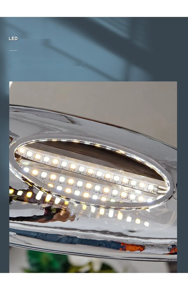 Nordic Glass Chandelier — Living Room & Dining Room — view 10