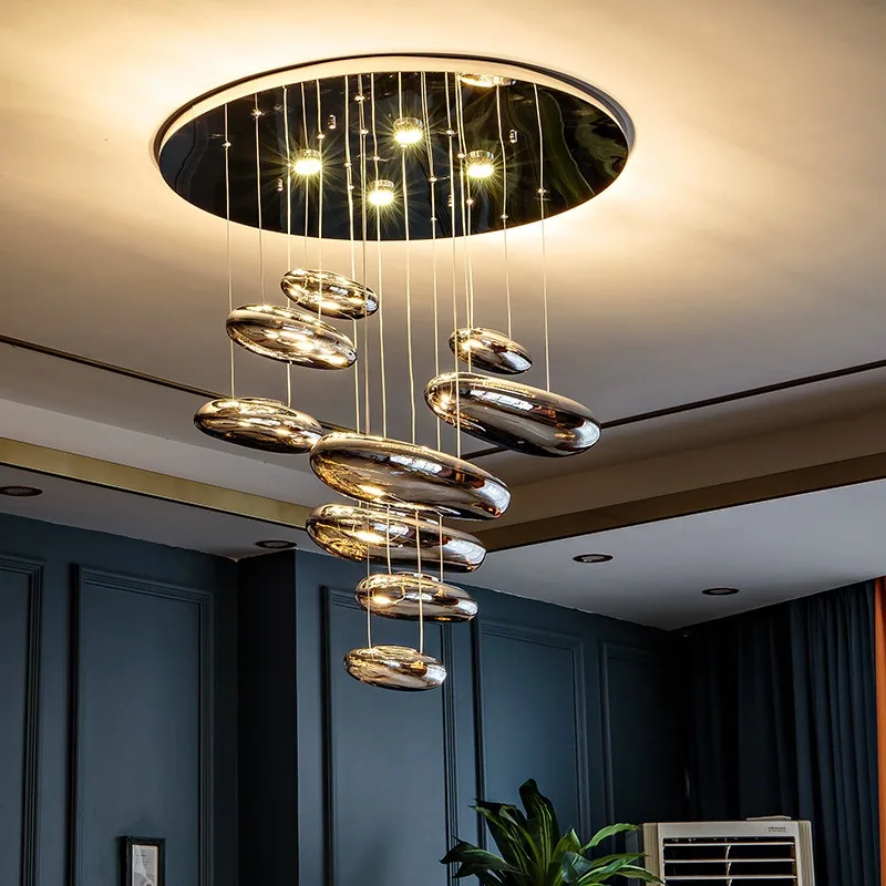 Nordic Glass Chandelier — Living Room & Dining Room — view 1