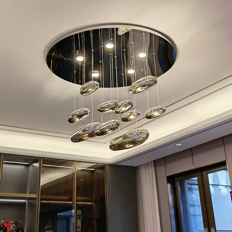 Nordic Glass Chandelier — Living Room & Dining Room — view 2