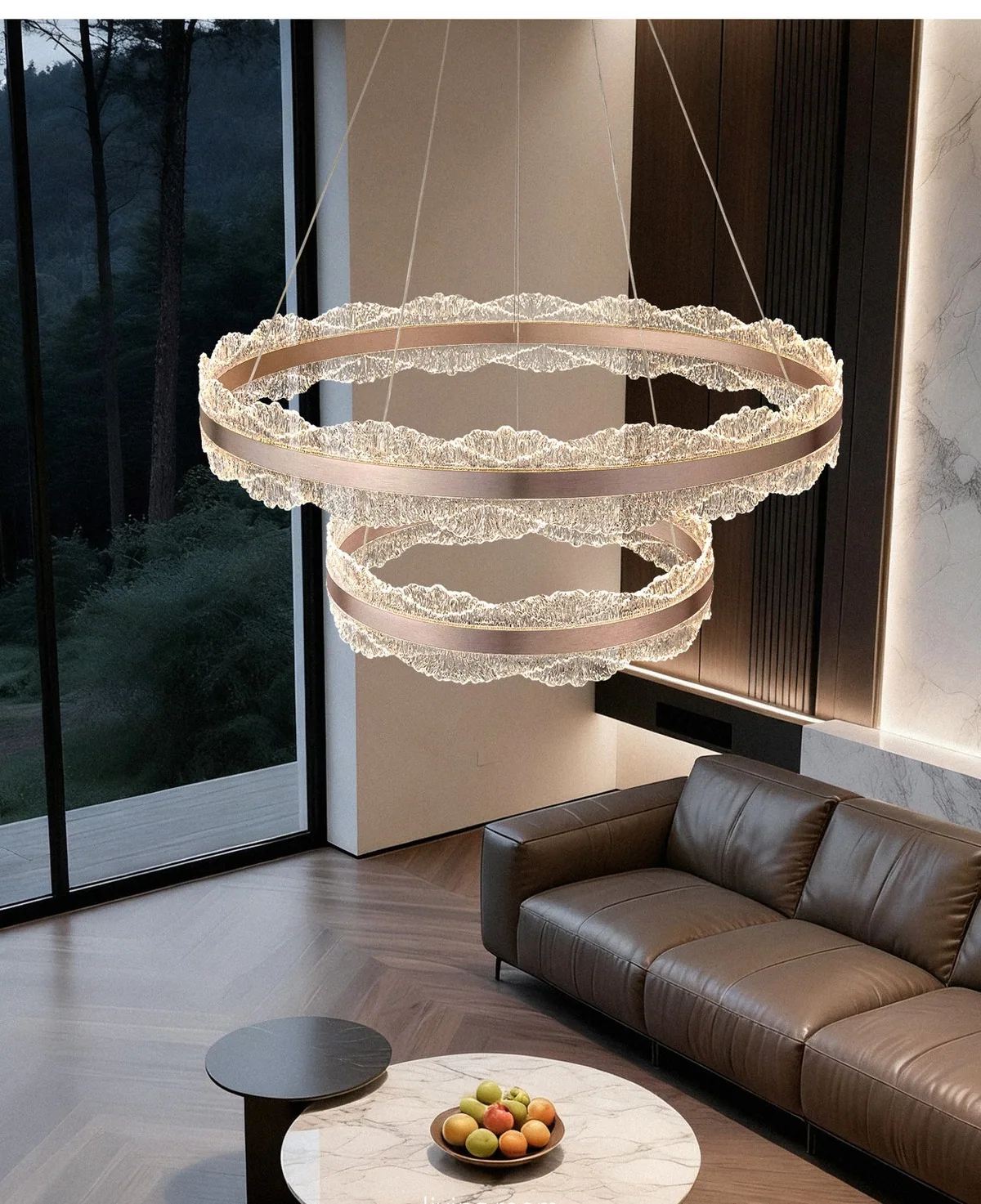 Modern LED Chandelier — Living Room, Dining Room & Lobby — view 12
