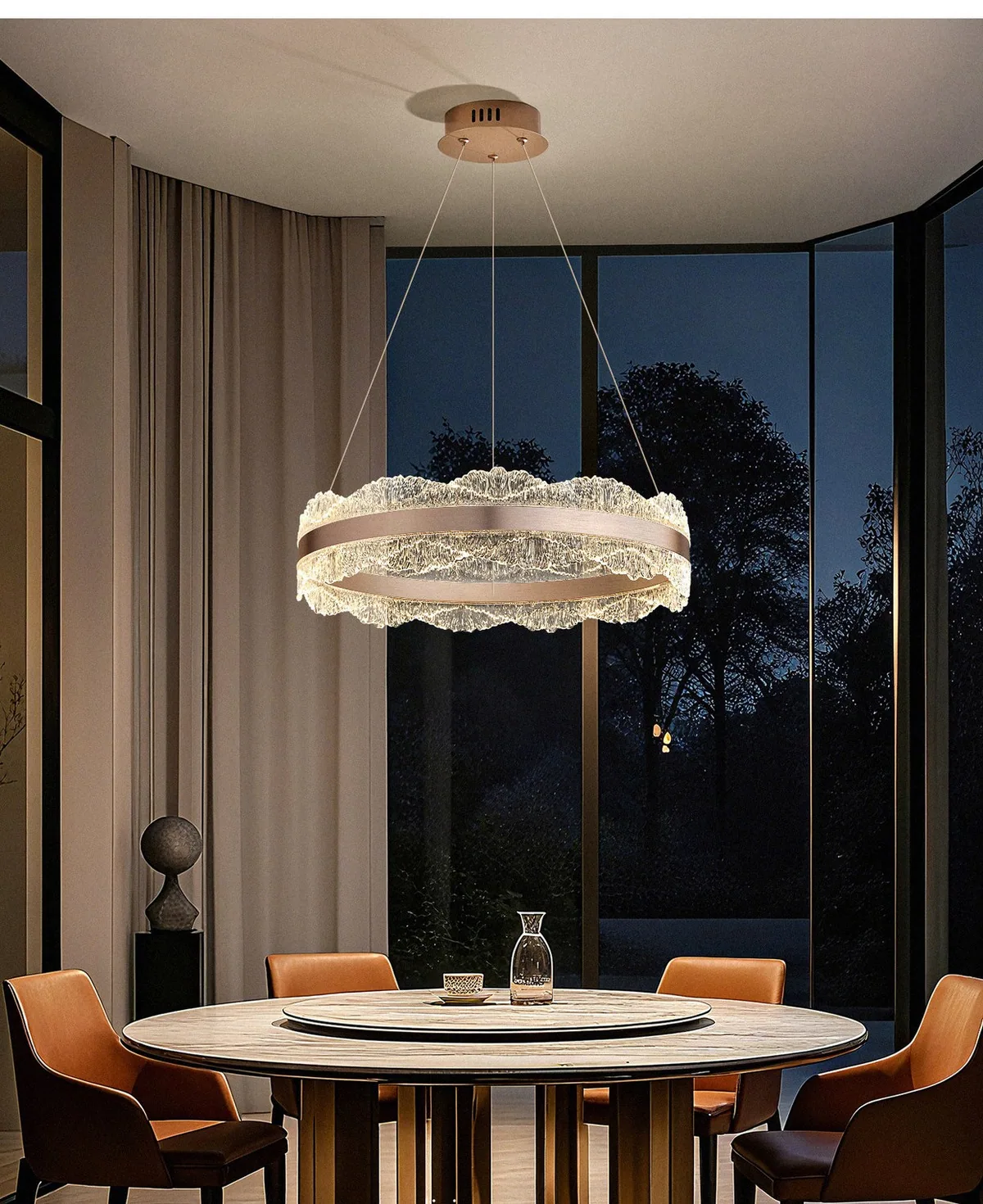 Modern LED Chandelier — Living Room, Dining Room & Lobby — view 14