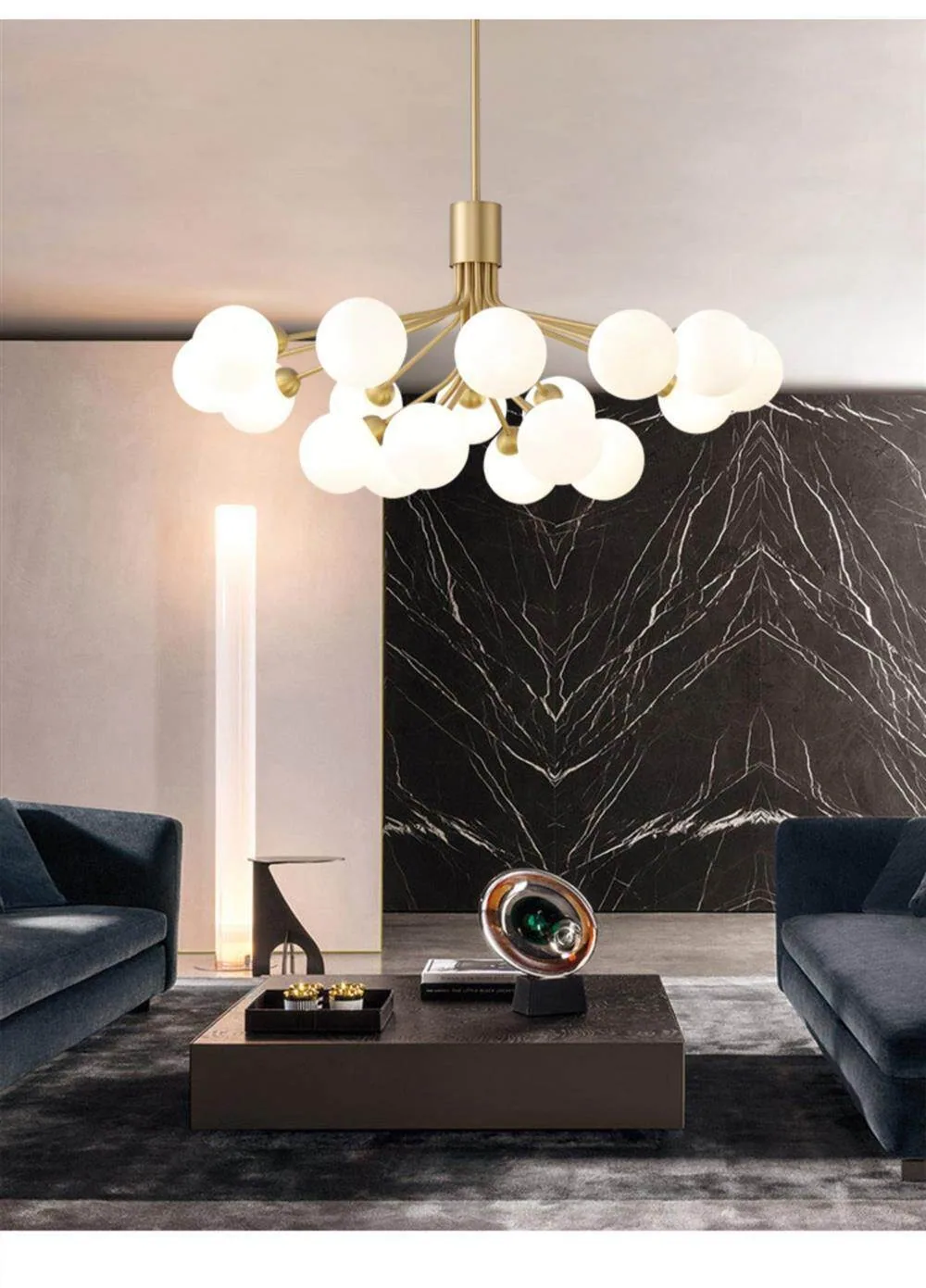 Nordic Glass Chandelier — Boutique, Living Room & Bedroom — view 9