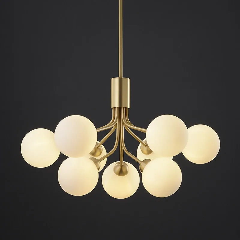 Nordic Glass Chandelier — Boutique, Living Room & Bedroom — view 7