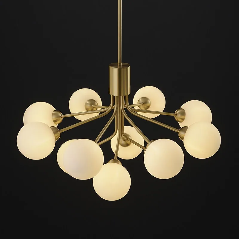 Nordic Glass Chandelier — Boutique, Living Room & Bedroom — view 8