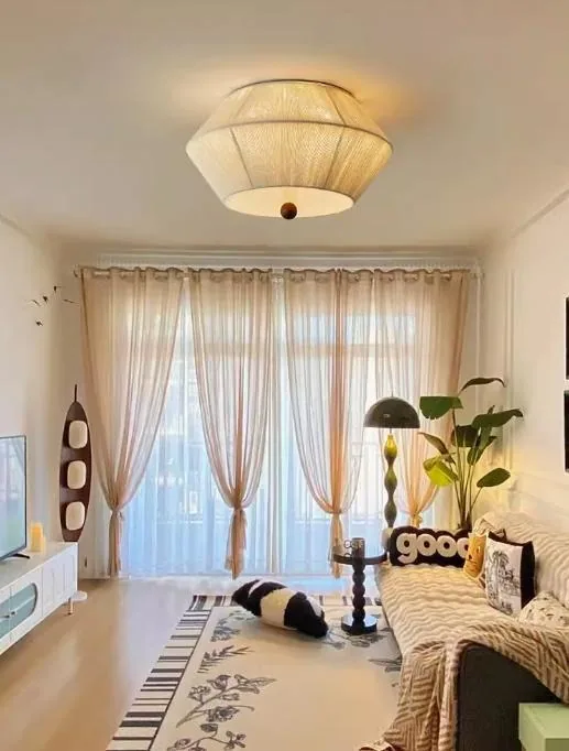 Vintage Solid Wood Ceiling Light — Living Room, Bedroom & Dining Room — view 7