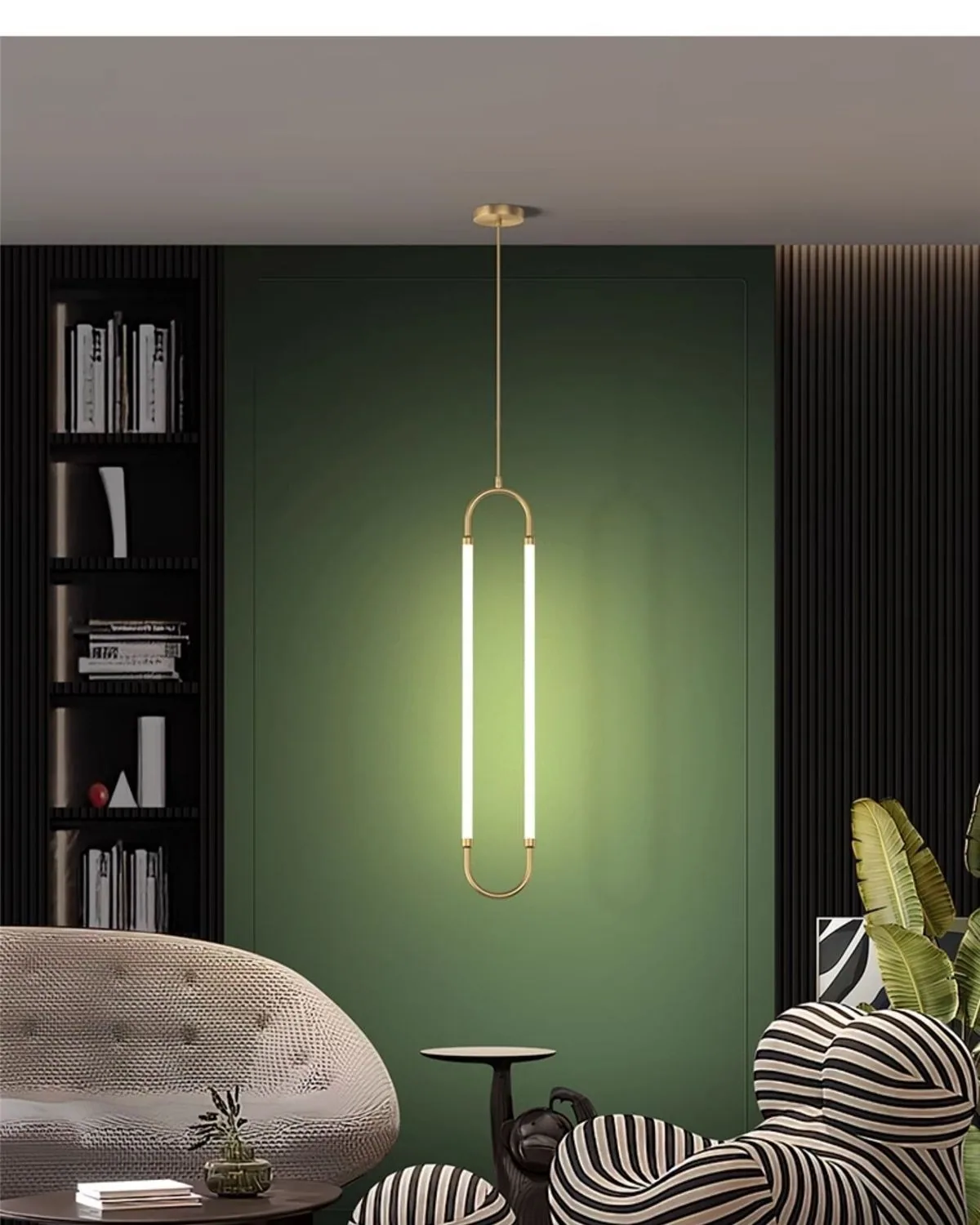Modern Cord-Hung Chandelier — Living Room, Bedroom & Bedside — view 12