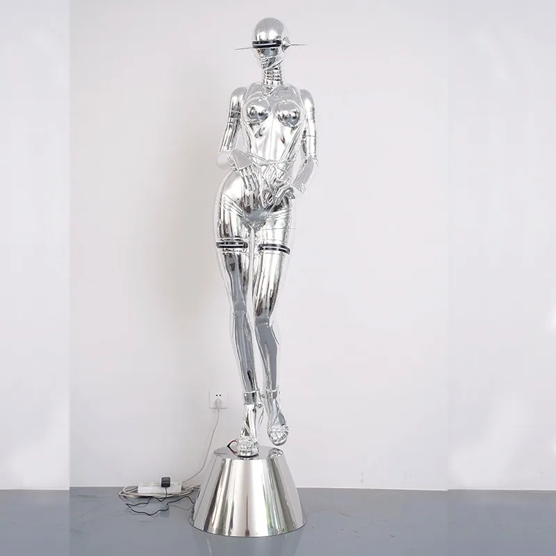 Mecha Figure Art Sculpture — Cyberpunk Floor Display — view 10