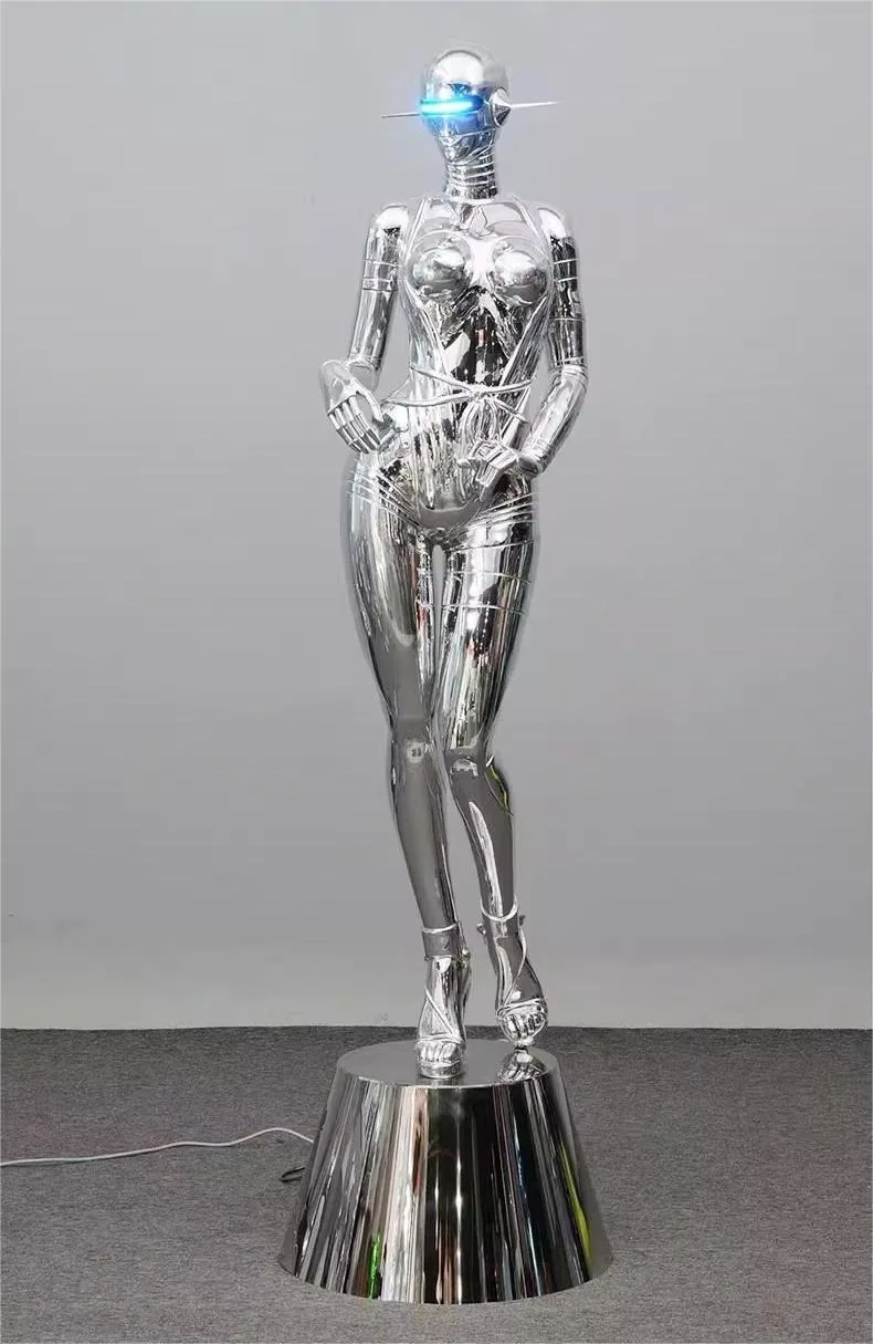 Mecha Figure Art Sculpture — Cyberpunk Floor Display — view 11