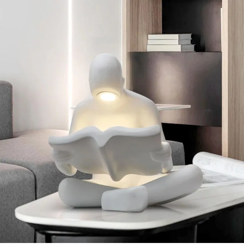 Reading Figure Floor Lamp — Minimal Modern Art Series — view 12