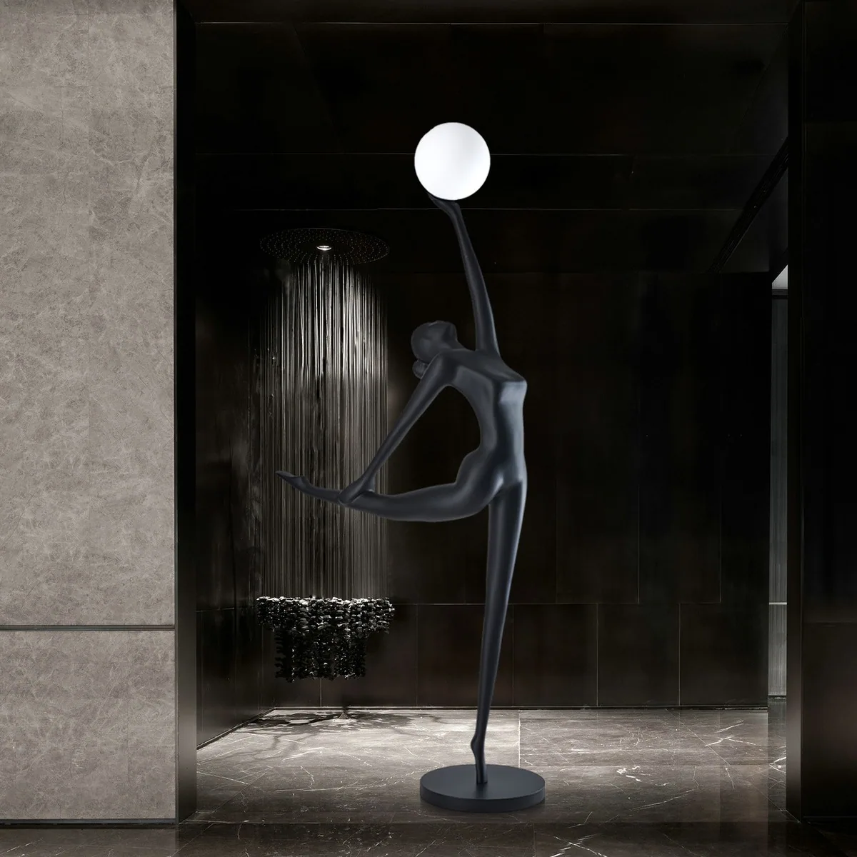 Post-Modern Figure Art Sculpture Floor Lamp — Light Luxury Series — view 3