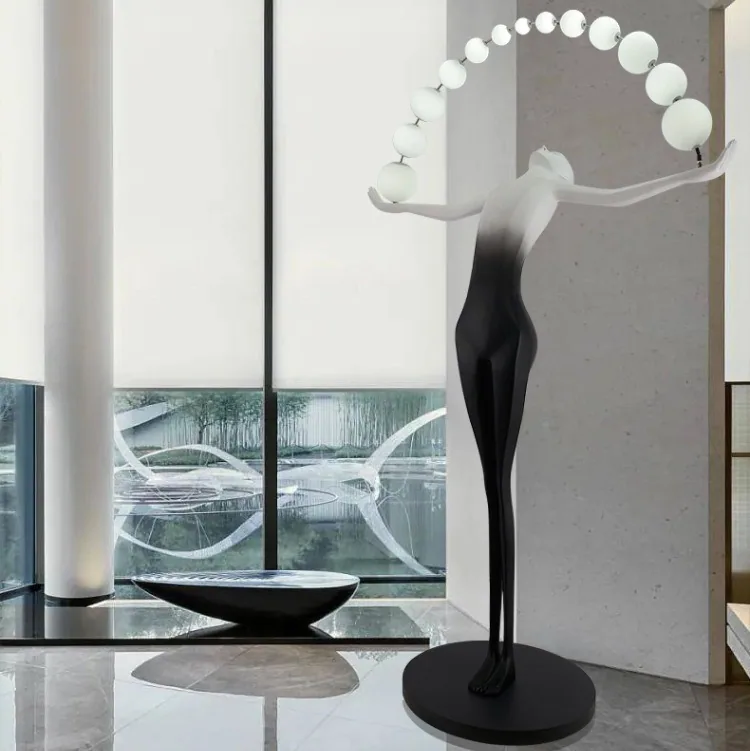 Nordic Abstract Figure Sculpture — Landscape Art Piece — view 3