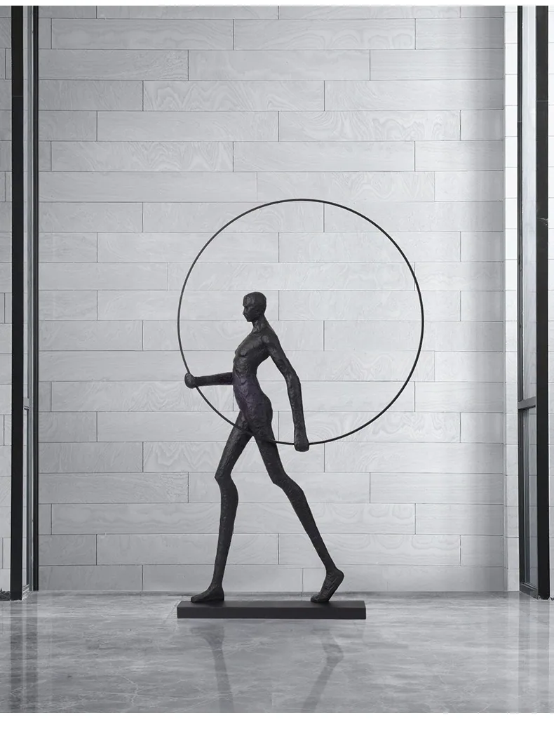 Modern Abstract Figure Sculpture — Mall & Outdoor Art — view 12