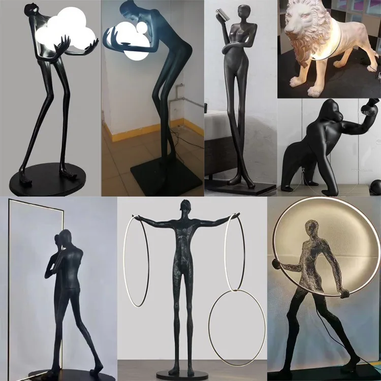 Modern Abstract Figure Sculpture — Mall & Outdoor Art — view 1