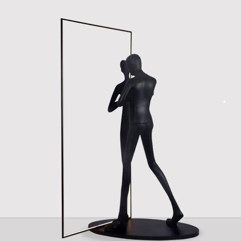 Modern Abstract Figure Sculpture — Mall & Outdoor Art — view 2