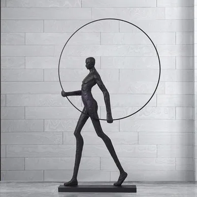 Modern Abstract Figure Sculpture — Mall & Outdoor Art — view 8