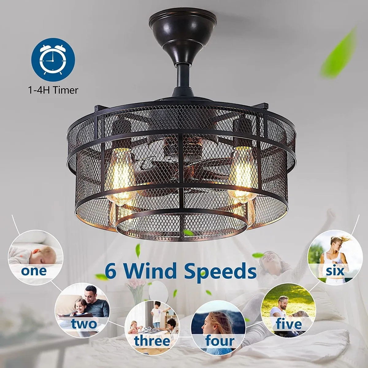 American Ceiling Fan Light — Bedroom & Dining Room — view 10